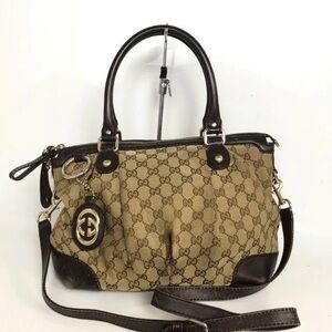 Gucci Brown Monogram Handbag